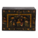 Antique black lacquered pine chest – China, circa 1900