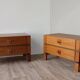Pair of vintage wooden bedside tables, 1970s