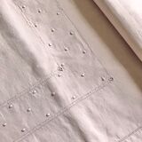 Antique linen and cotton towel dyed in soft pink