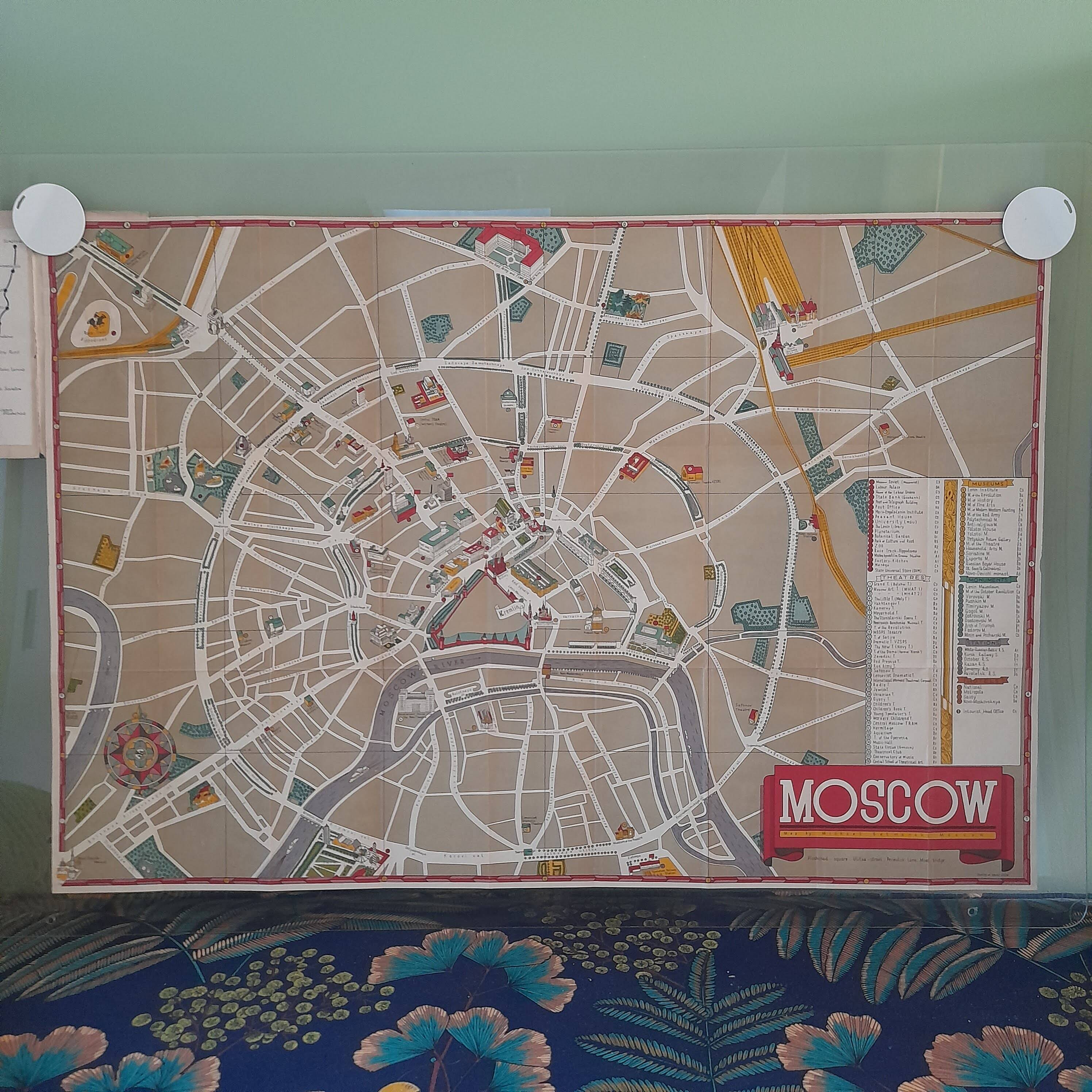 Map Map of the city of Moscow