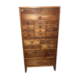 Meuble 24 tiroirs manufrance layette d'horloger