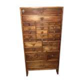 Old furniture 24 drawers Manufrance - Watchmaker's layette
