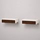 Set of 2 DD01 Bergeijk wall systems/bedside tables by Martin Visser for Spectrum from the 1960s