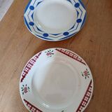 2 old dishes Digoin and Sarreguemines