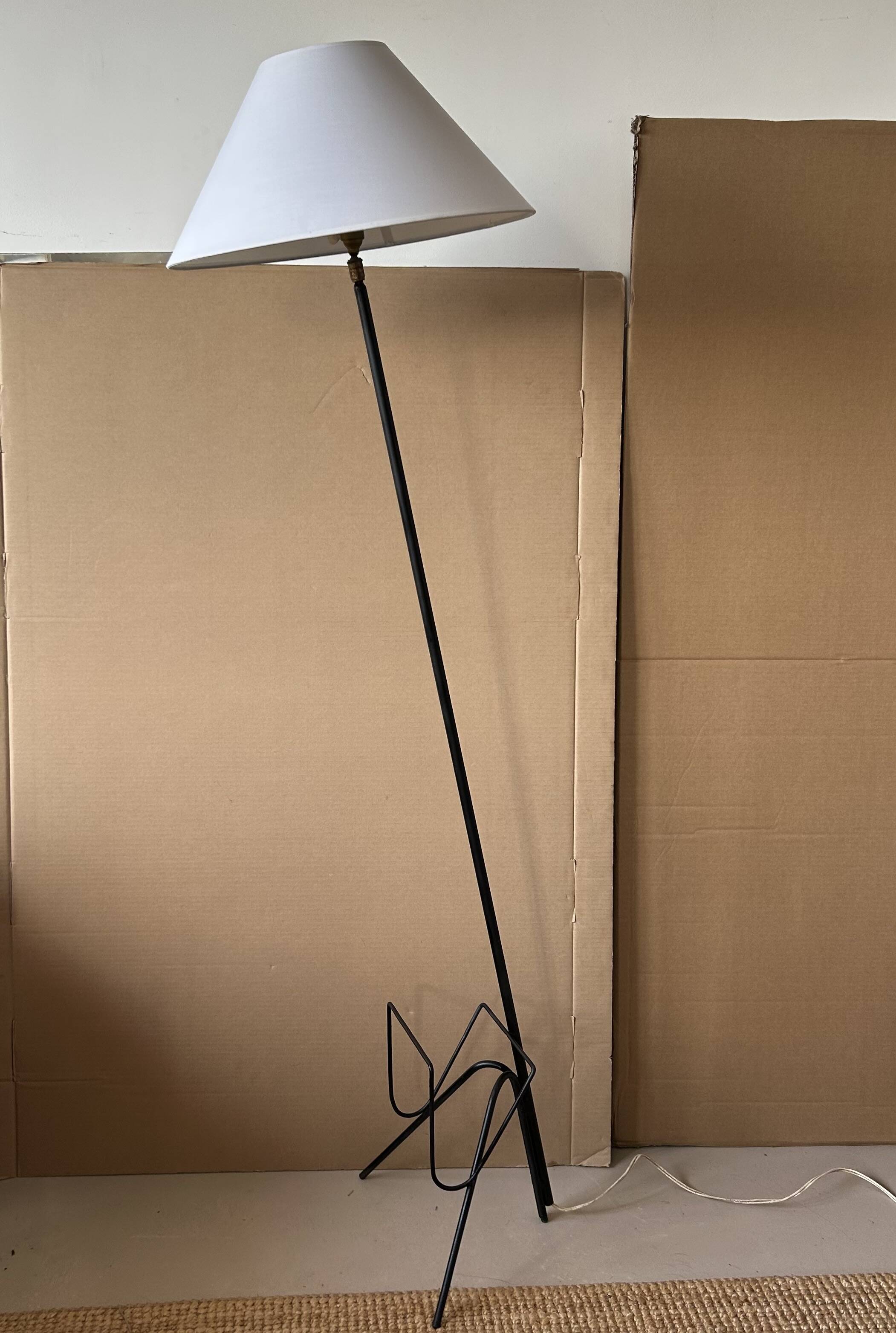 Lampadaire porte-revues années 50