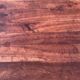 Antique cherry wood farmhouse table with rounded ends