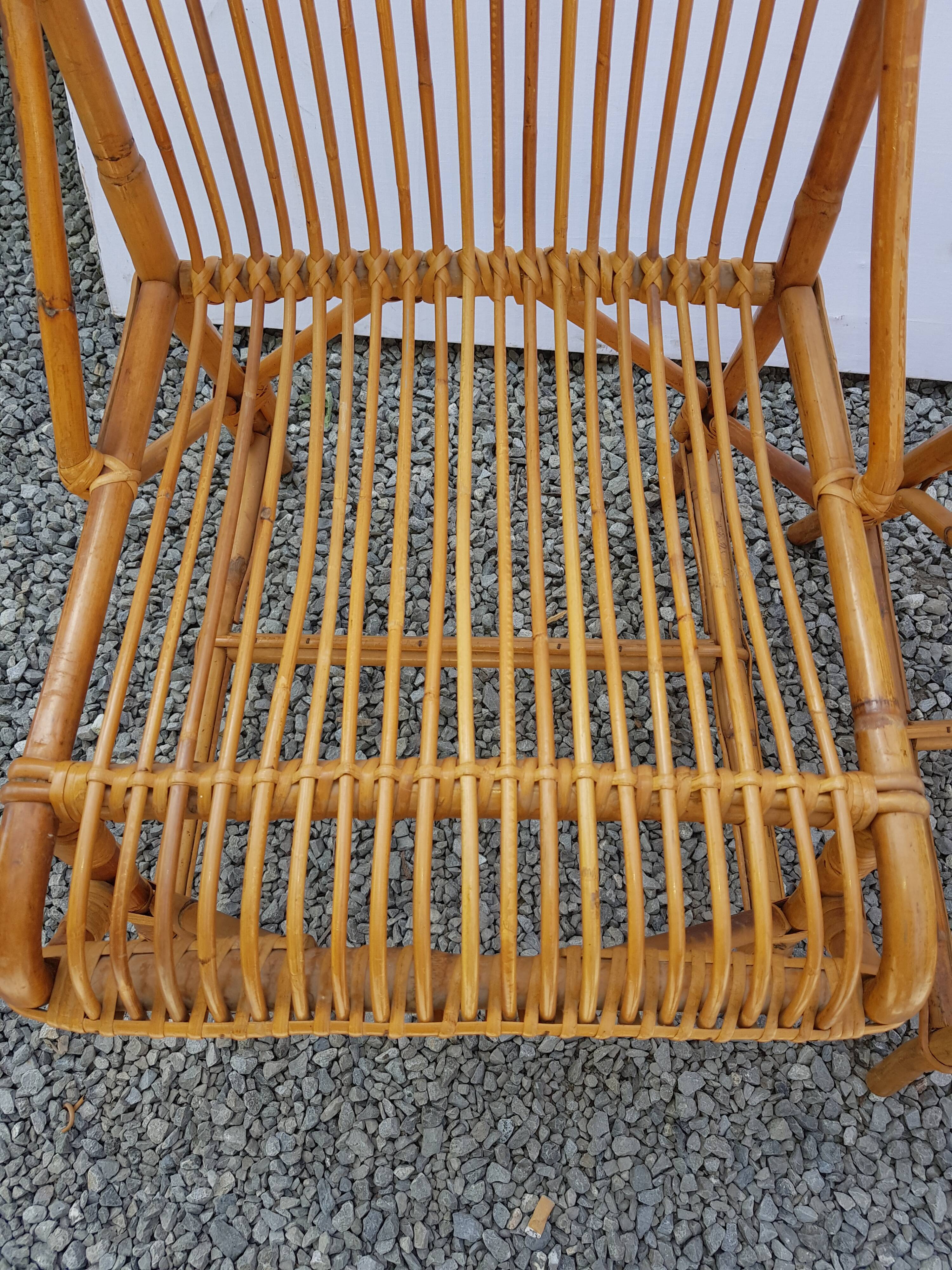 Pair of rattan chairs