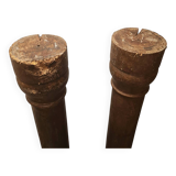 Antique French Oak Columns, from the mid 19th century