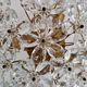 Italian ceiling light in Murano glass, 1970.