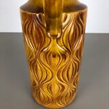 Large Pottery Super Fat Lava Multi-Color 485-45 "Onion" Vase by Scheurich, 1970s