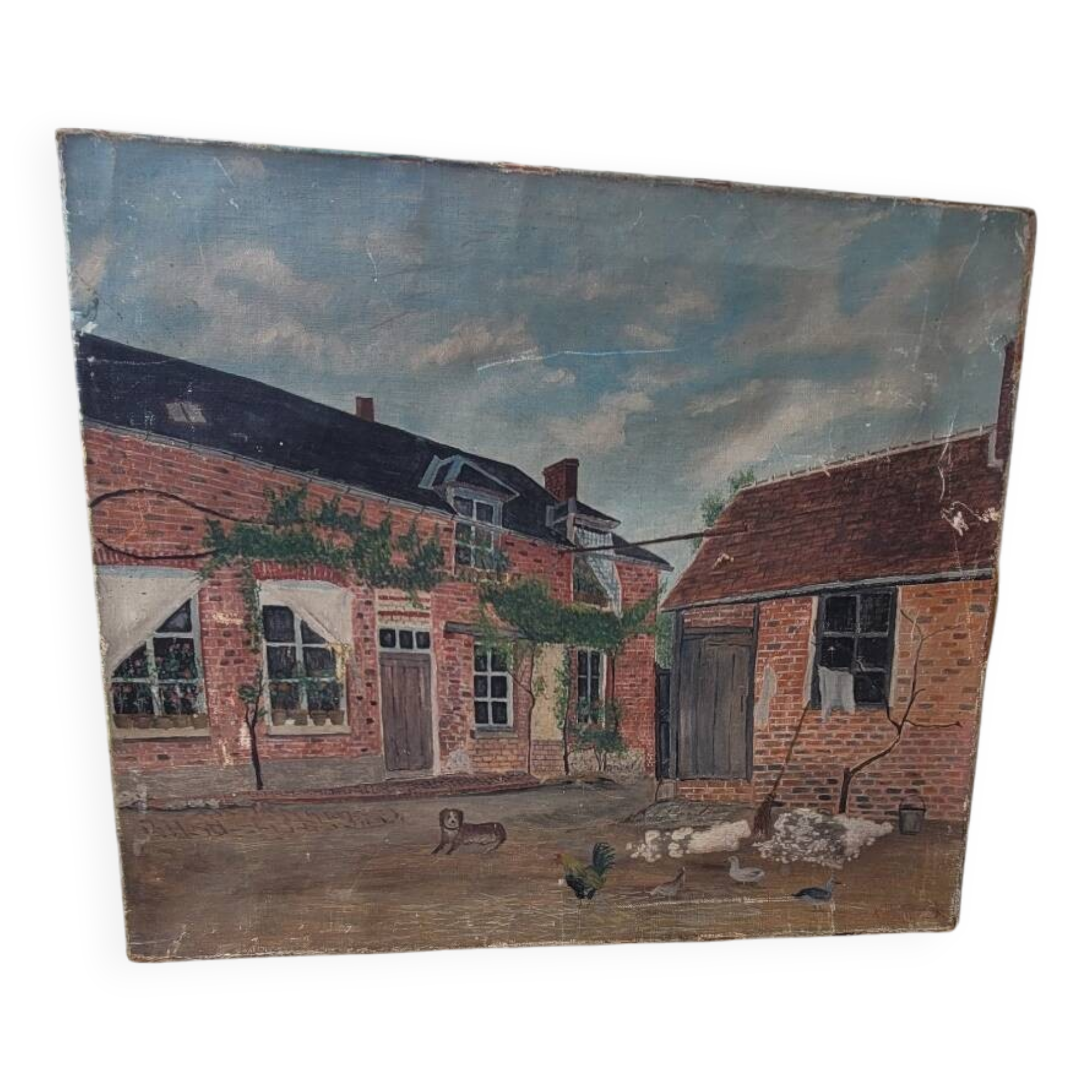 Countryside canvas painting