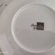Lot de 6 assiettes à dessert en porcelaine Leoni by Sia Home Fashion décor torchon à carreaux bleus