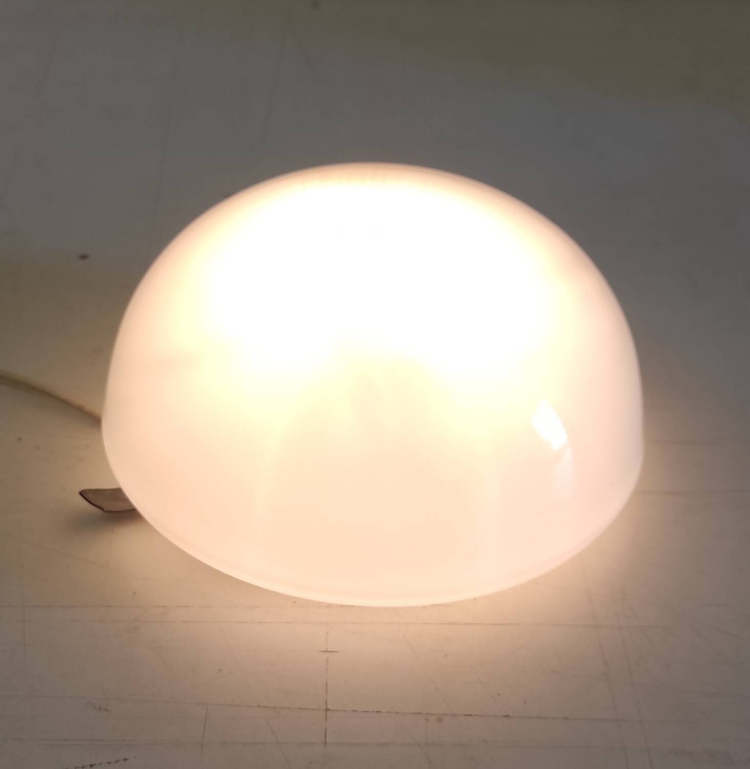 Ceiling light or globe wall lamp opaline diameter 20 cm - mid 20th century