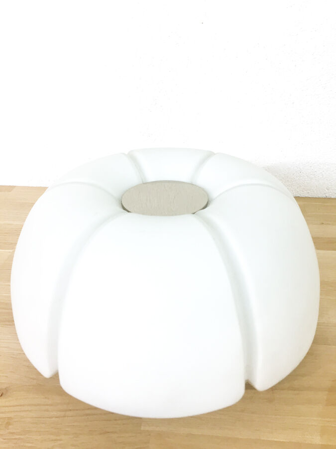 Vintage flower plafonnier, Glashet Limburg, 1970