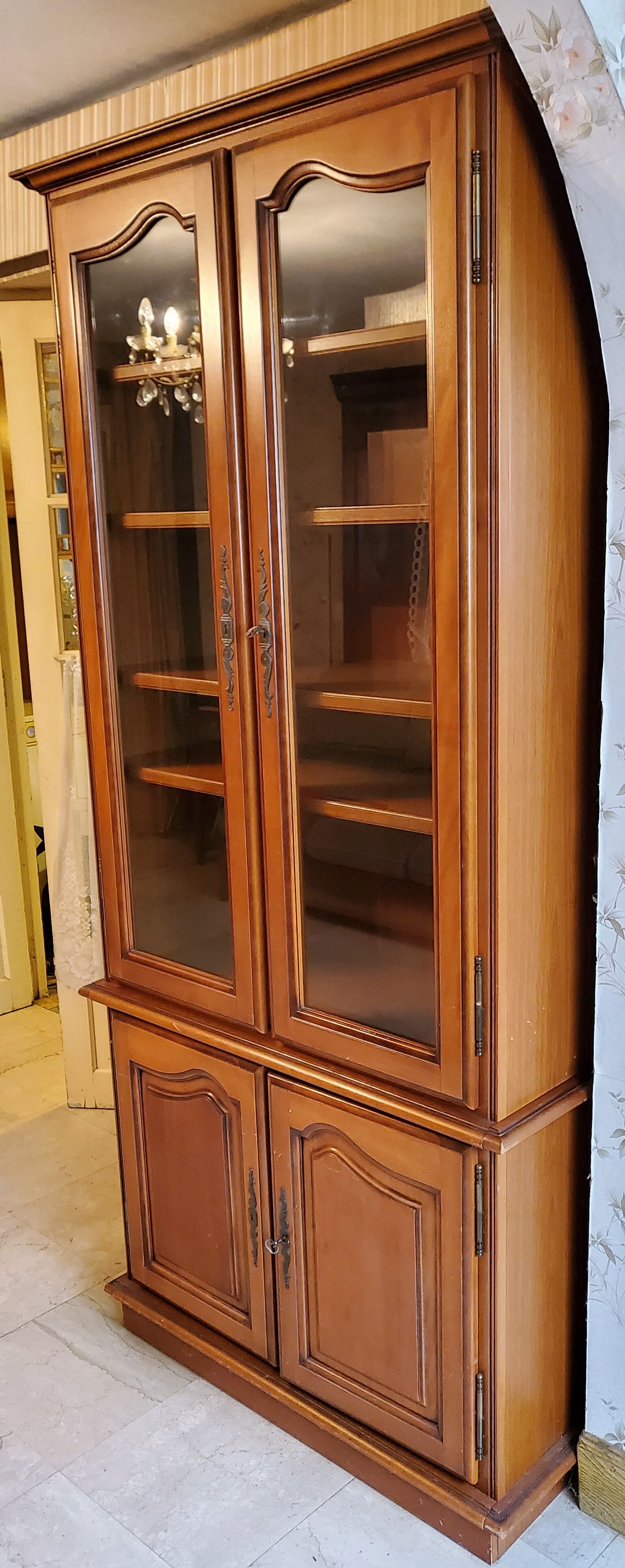 Glazed cherry bookcase