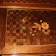 Set of Four Nesting Tables in Flower Marquetry circa 1900