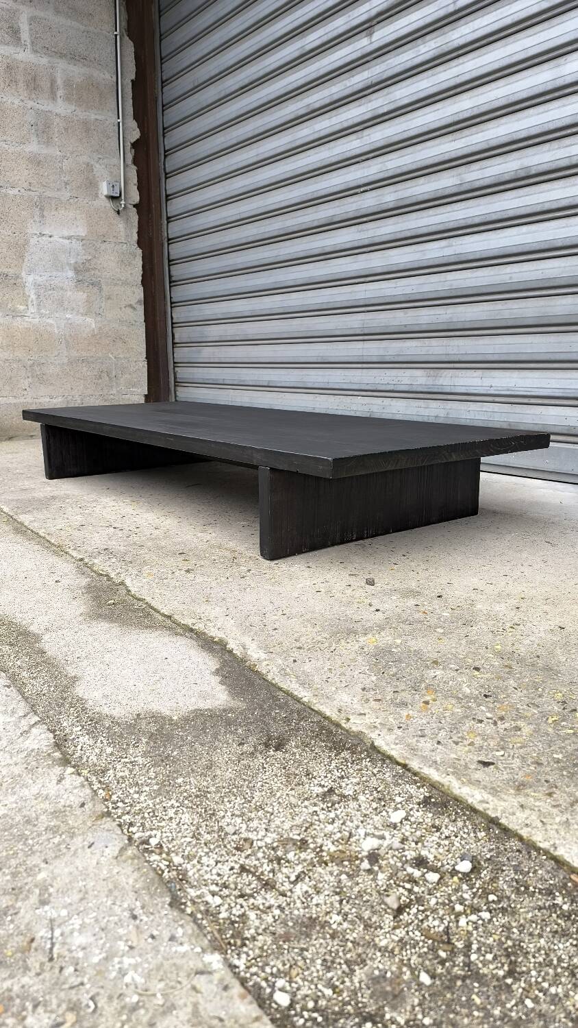 Minimalist Japandi bench, Netherlands, 1970