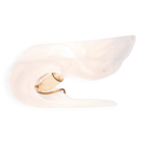 Murano blown shell shaped glass sculptural table lamp, La Murrina Italy 197