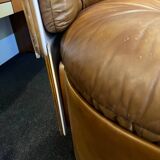 POLTRUNA 70's leather boudoir armchair