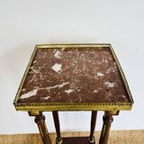 Sellette en bois et laiton doré de style Napoléon III