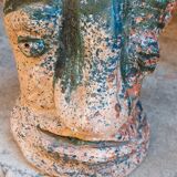 Glazed terracotta sculpture vase, late 20th century