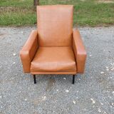 Vintage 50s/60s Brown Skai Armchair