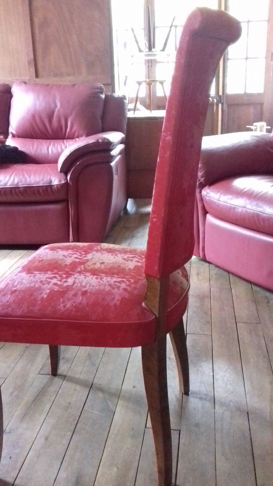 6 chaises skaï