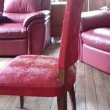 6 leatherette chairs