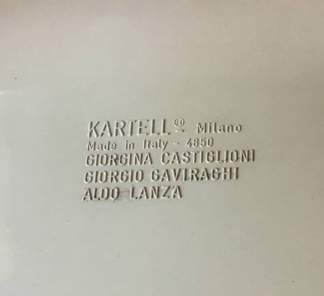 Kartell chair model 4850 design Castiglioni Gaviraghi Lanza made in Italy 1960