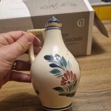 Glazed ceramic vinegar jug Pichet Vinaigrier HB Henriot Quimper