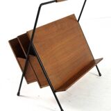 Magazine rack wood + metal