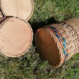 Wicker and scoubidou set