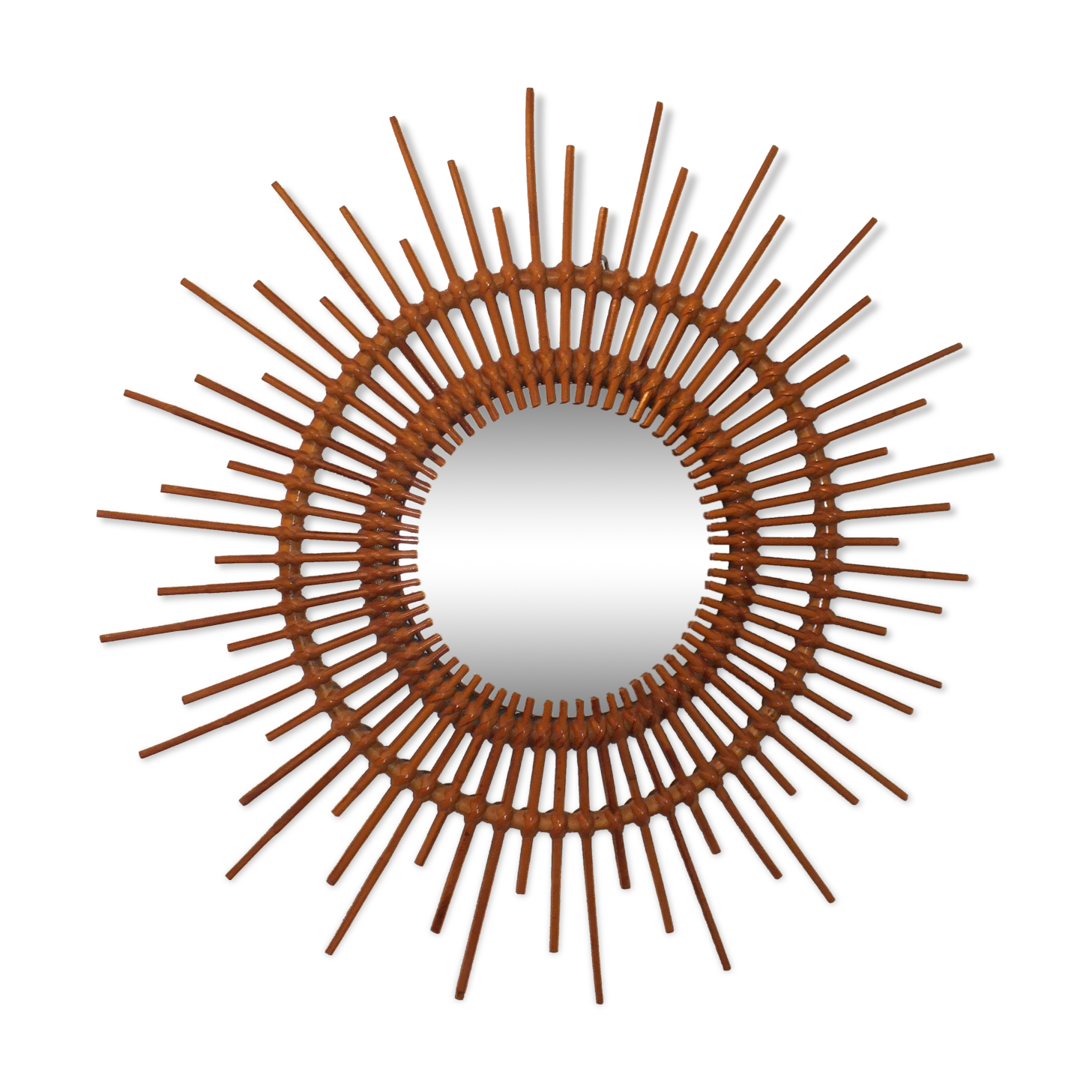 Rattan sun mirror