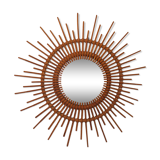 Rattan sun mirror