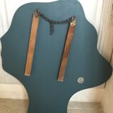 Free-form mirror signed Mathias 55x59cm