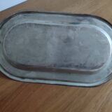 Silver metal tray