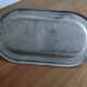 Silver metal tray