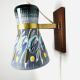 Decorative Sgraffito Ceramic Wall Lamp By Tilgmans Keramik, Sweden 1960S