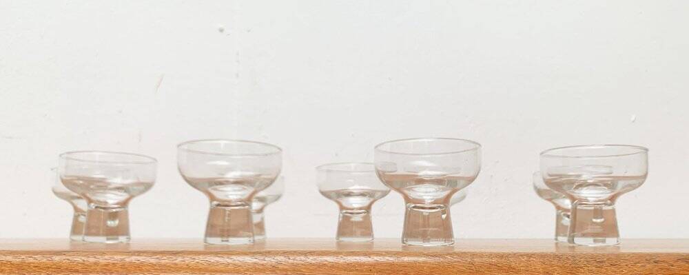 Danish glass candle holder replacement, 1960s
