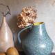 German ceramic vase Art-Deco with speckled enamel model n°377