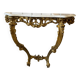 Louis XV style console in gilded wood and marble