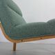 Danish Plywood Lounge Chair by Magnus Olesen,  in mint bouclé