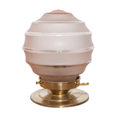 Table lamp - pink antique globe