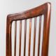 Set of 3 office chairs wood leather 50s vintage