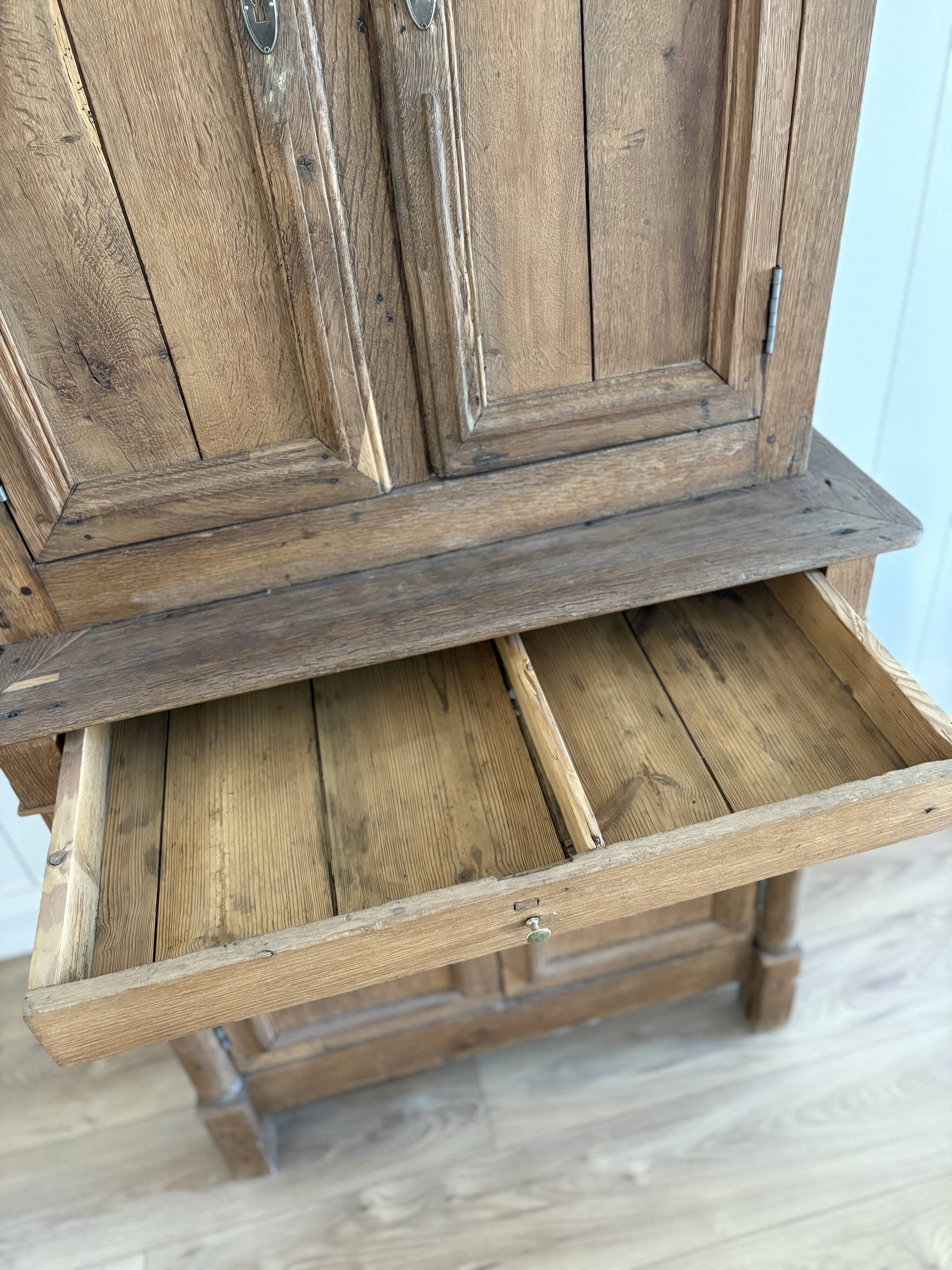 Antique solid oak dresser