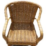 fauteuil rotin enfant