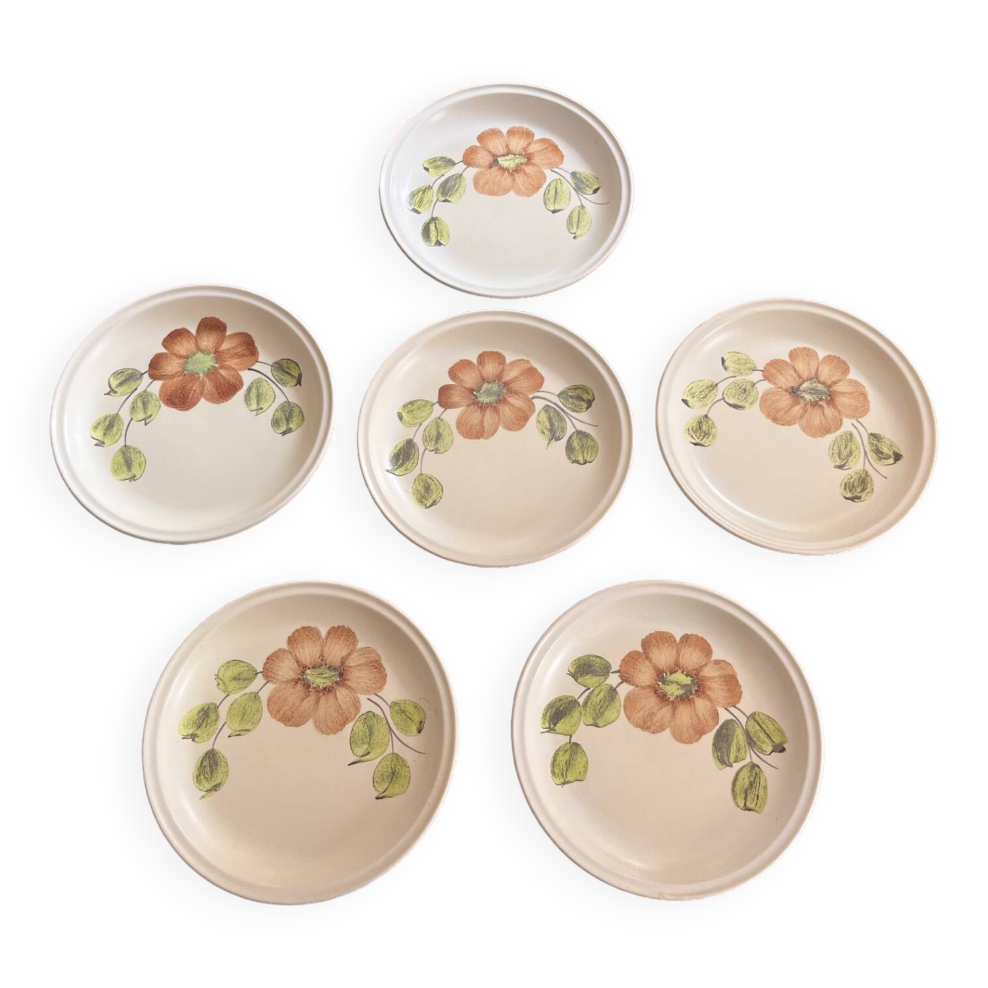 6 plates from the Ateliers d’Art du Revernay France