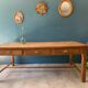 Farm table with 6 drawers