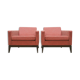 Midcentury design cubic armchairs lounge club chairs Theo Ruth Artifort set of 2