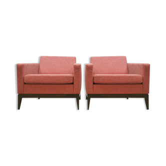Midcentury design cubic armchairs lounge club chairs Theo Ruth Artifort set of 2